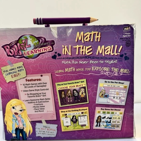 Bratz MGA Adventures In Learning Math In The Mall Plug & Play Game Lips Shaped - Picture 5 of 5